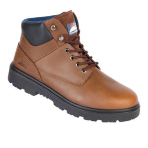 1201 S3 Brown Cut Back Safety Ankle Boot