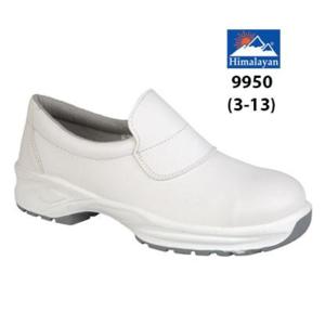 9950 White Microfibre Slip-On Shoe