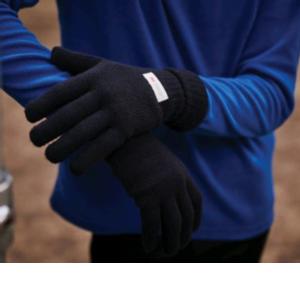 TRG207 Black Thinsulate 5 finger glove 